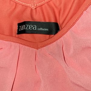 Small Zanzea blouse in coral